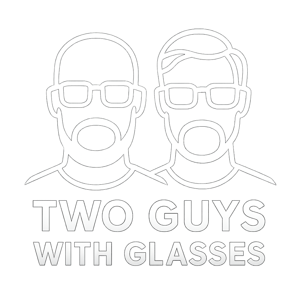 Two Guys With Glasses Logo